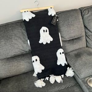 Rachel Zoe Black and White Ghost Throw Blanket